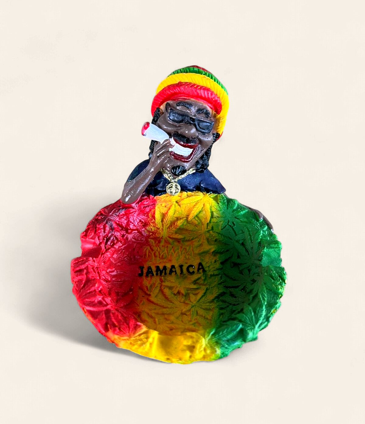 Jamaica Rasta Resin Ashtray &amp; Decorative Figurine