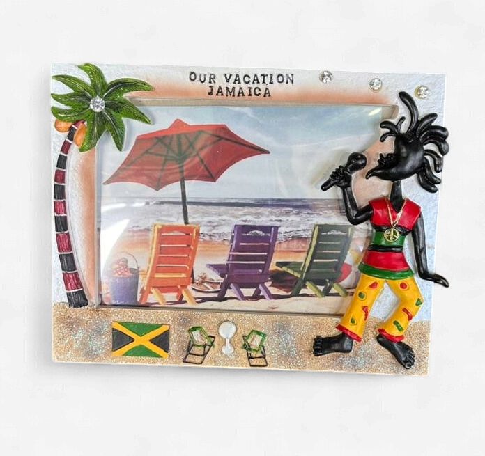 Jamaica Vacation Souvenir Photo Frame – Island Beach Theme Decor