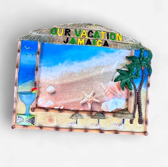 Jamaica Vacation Souvenir Photo Frame – Island Beach Theme Decor