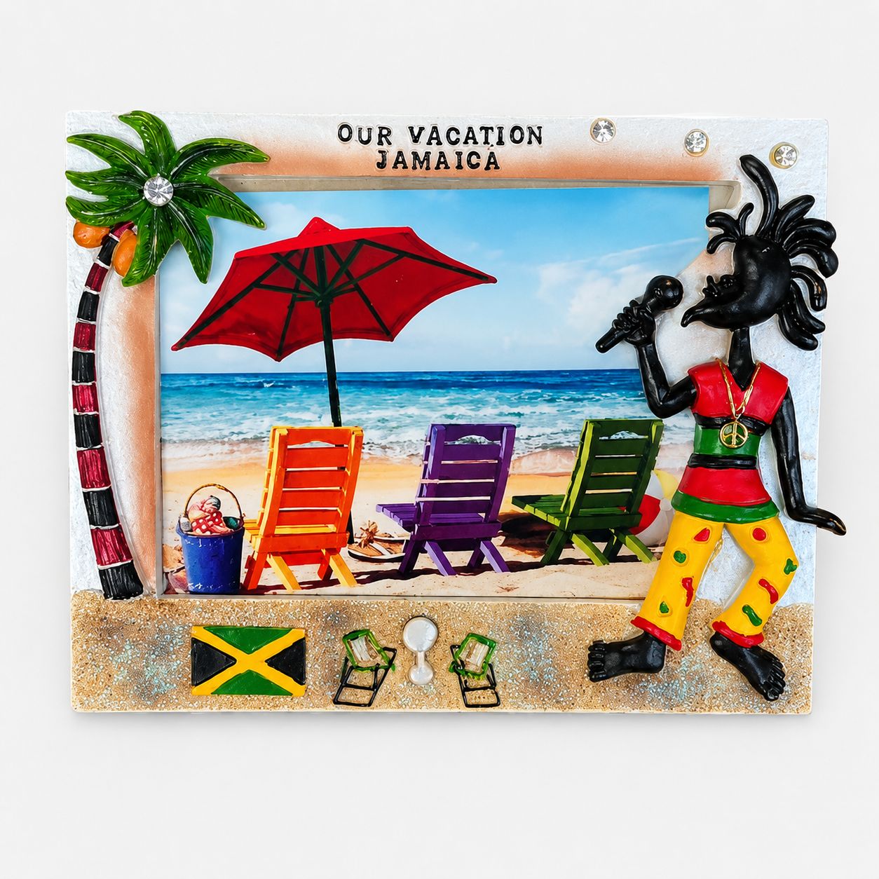 Jamaica Vacation Souvenir Picture Frame