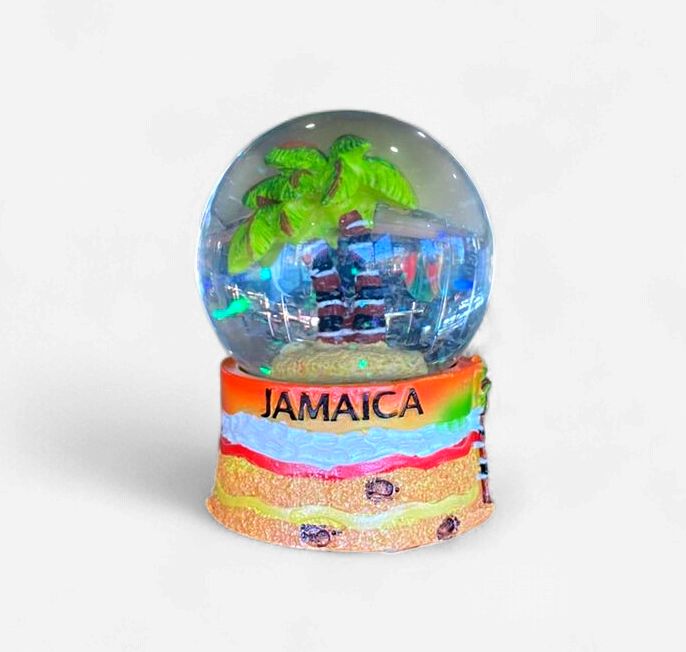 Jamaica Island Snow Globe &amp; Liquid Souvenir