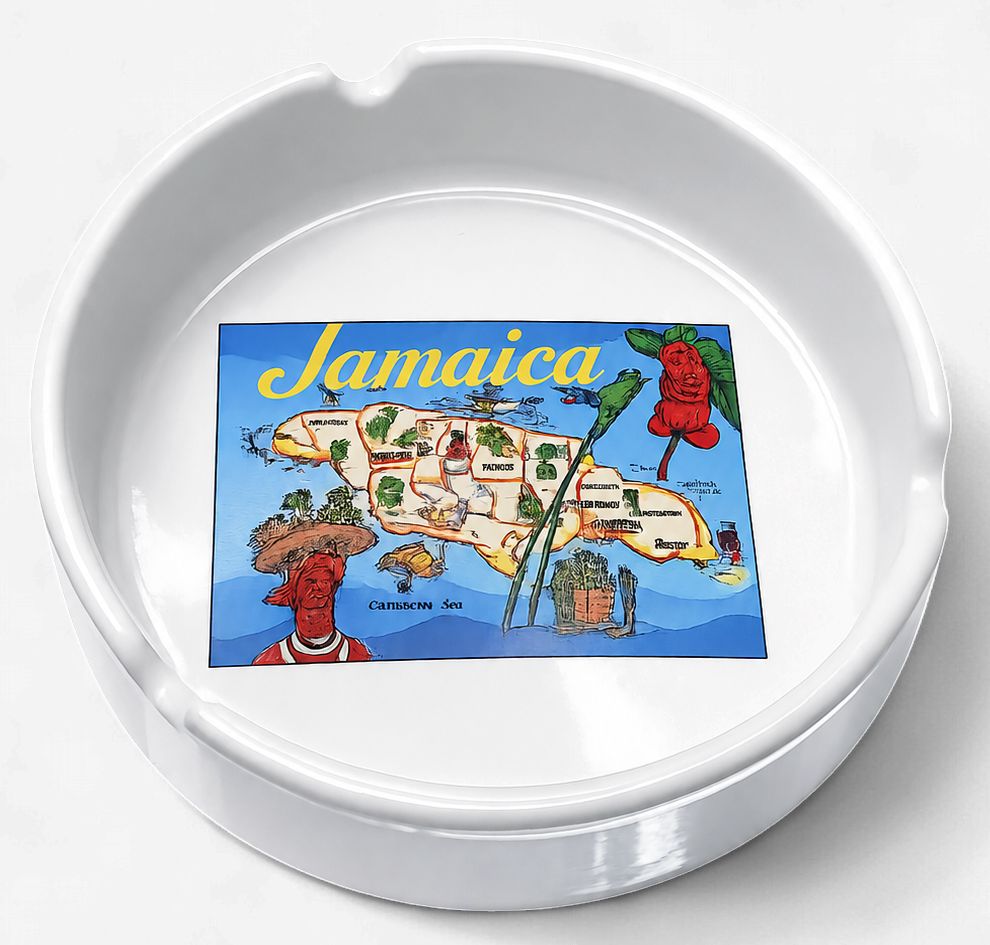 Jamaica Souvenir Ceramic Ashtrays