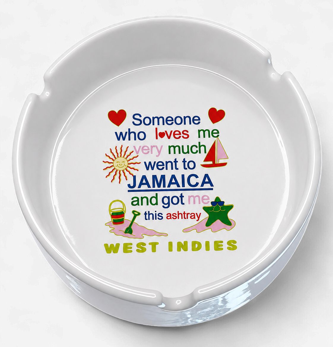 Jamaica Souvenir Ceramic Ashtrays