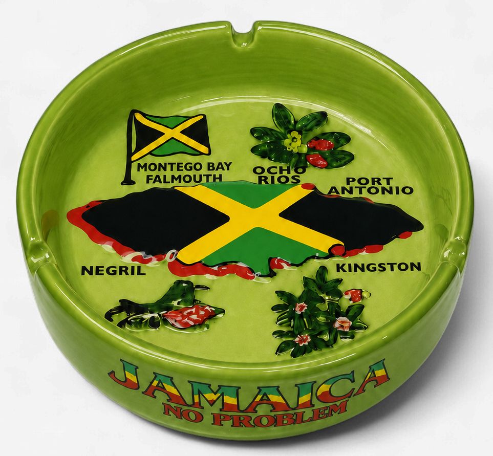 Jamaica Souvenir Ceramic Ashtrays