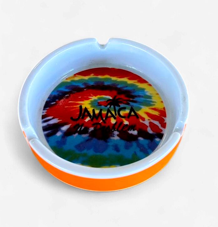 Jamaica Tie-Dye Ashtray, Color: Orange