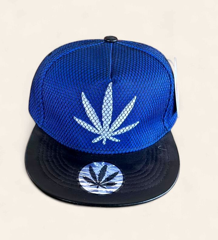 Jamaica &amp; Leaf Snapback Mesh Cap