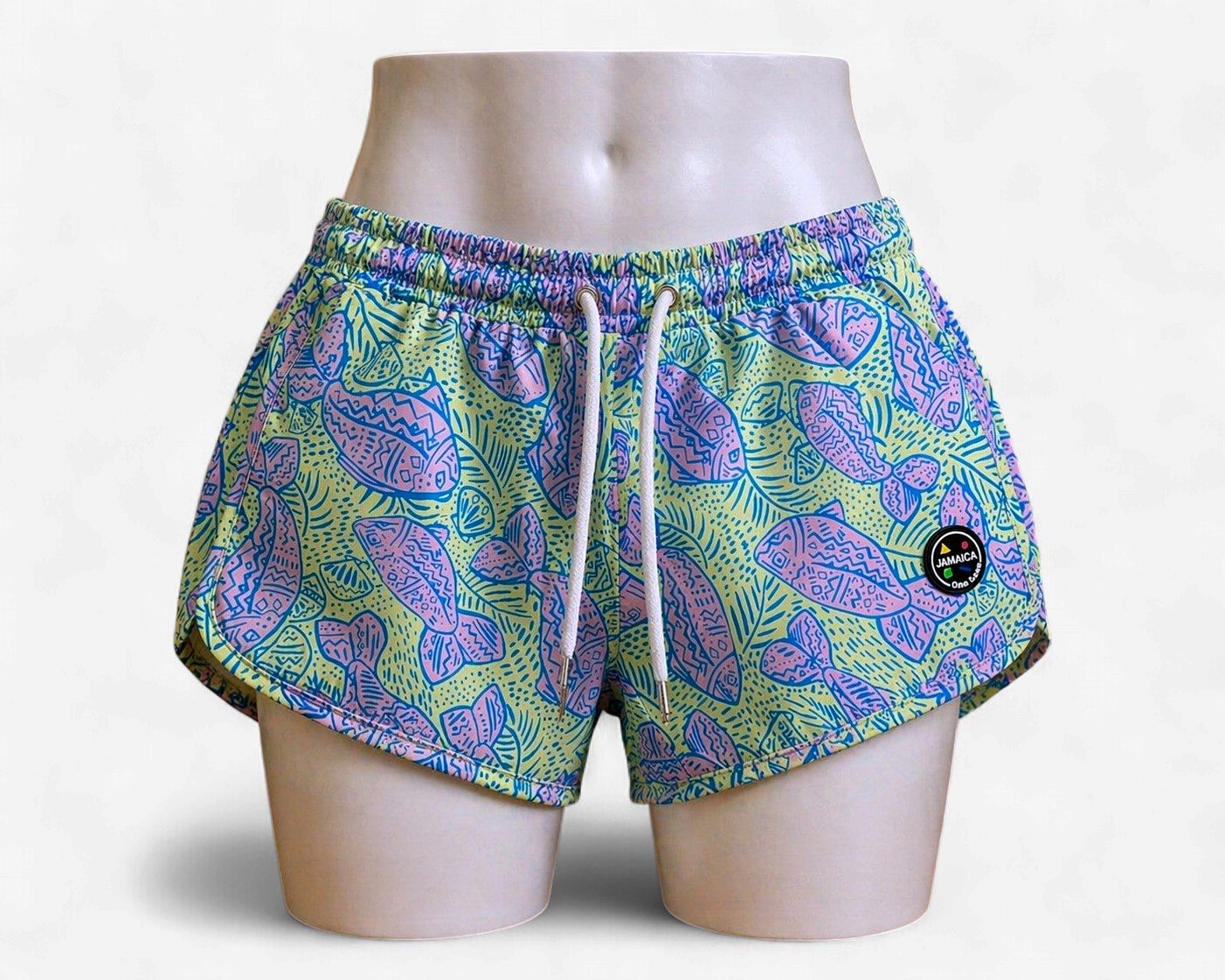 Tropical Wave Jamaica Shorts – Island Print Edition, Size: XXL