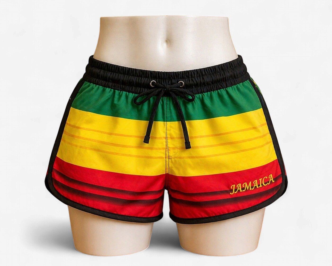 Jamaica Men Shorts – Beach Edition, Color: Rasta XXL
