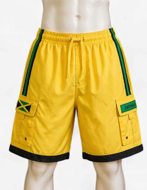 Island Vibes Jamaica Knee-Length Shorts