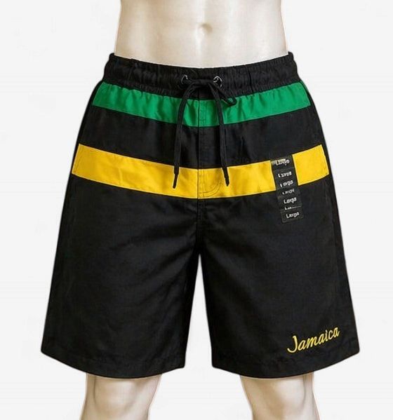 Island Vibes Jamaica Knee-Length Shorts, Color: Classic S