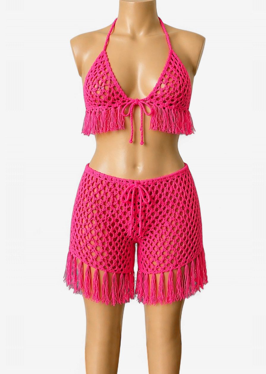 Boho Breeze Crochet Swimwear Set