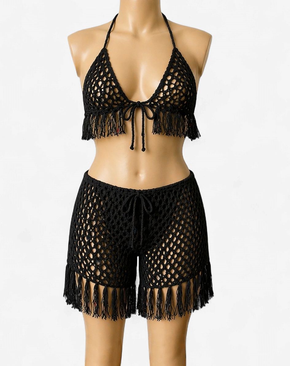 Boho Breeze Crochet Swimwear Set
