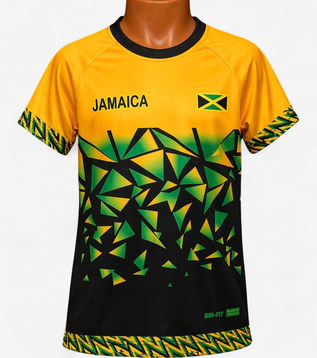 Jamaica Kids Performance Jersey, Design: Geometry 18-20