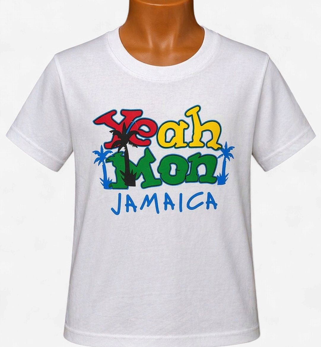 Kids (10-12) Jamaica Graphic Tee – Fun Island Vibes, Design: Yea Mon 6/8