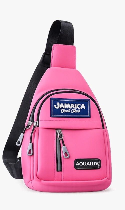 Island Vibes “One Love” Chest Sling Bag, Color: Pink