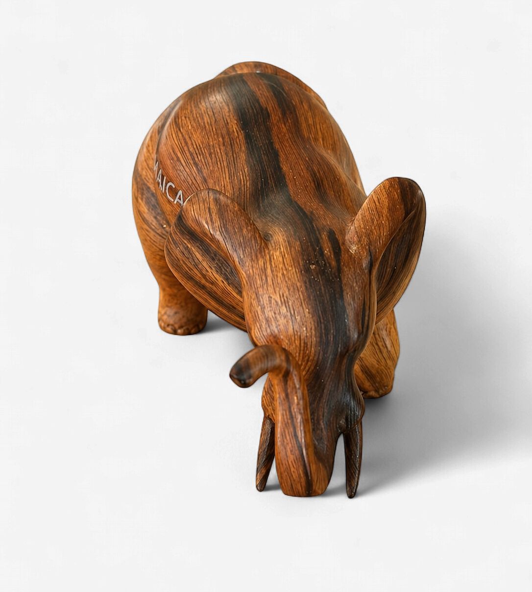 Hand-Carved Wooden  Elephant