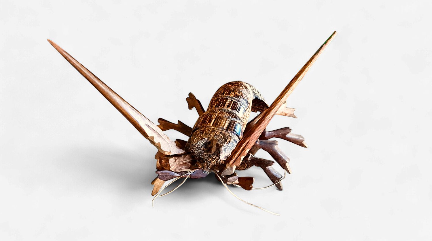 Hand-Carved Wooden Lobster