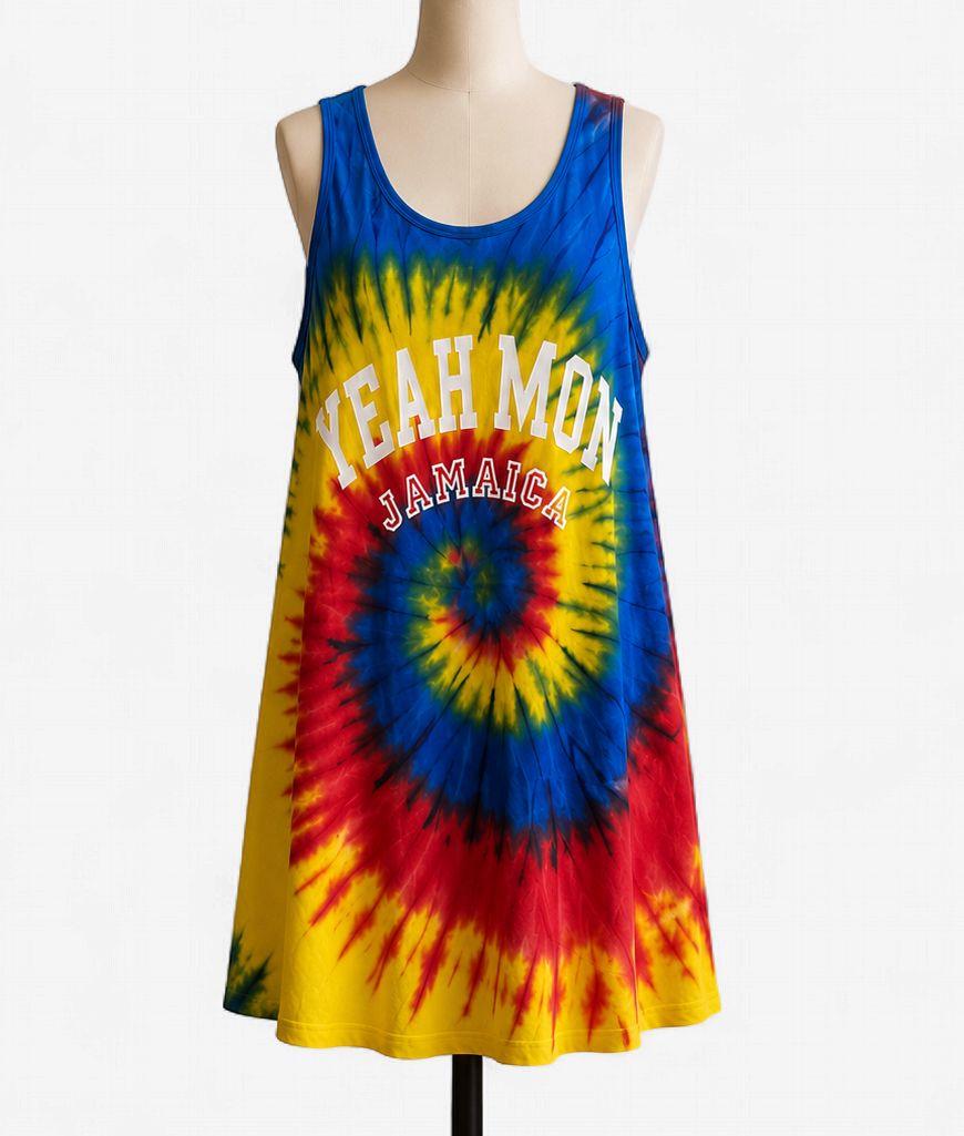Yeah Mon Tie-Dye Swing Dress