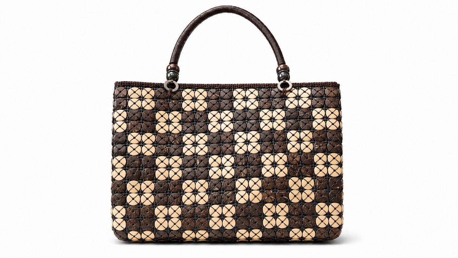 Island Artisan Wooden Tote Bag