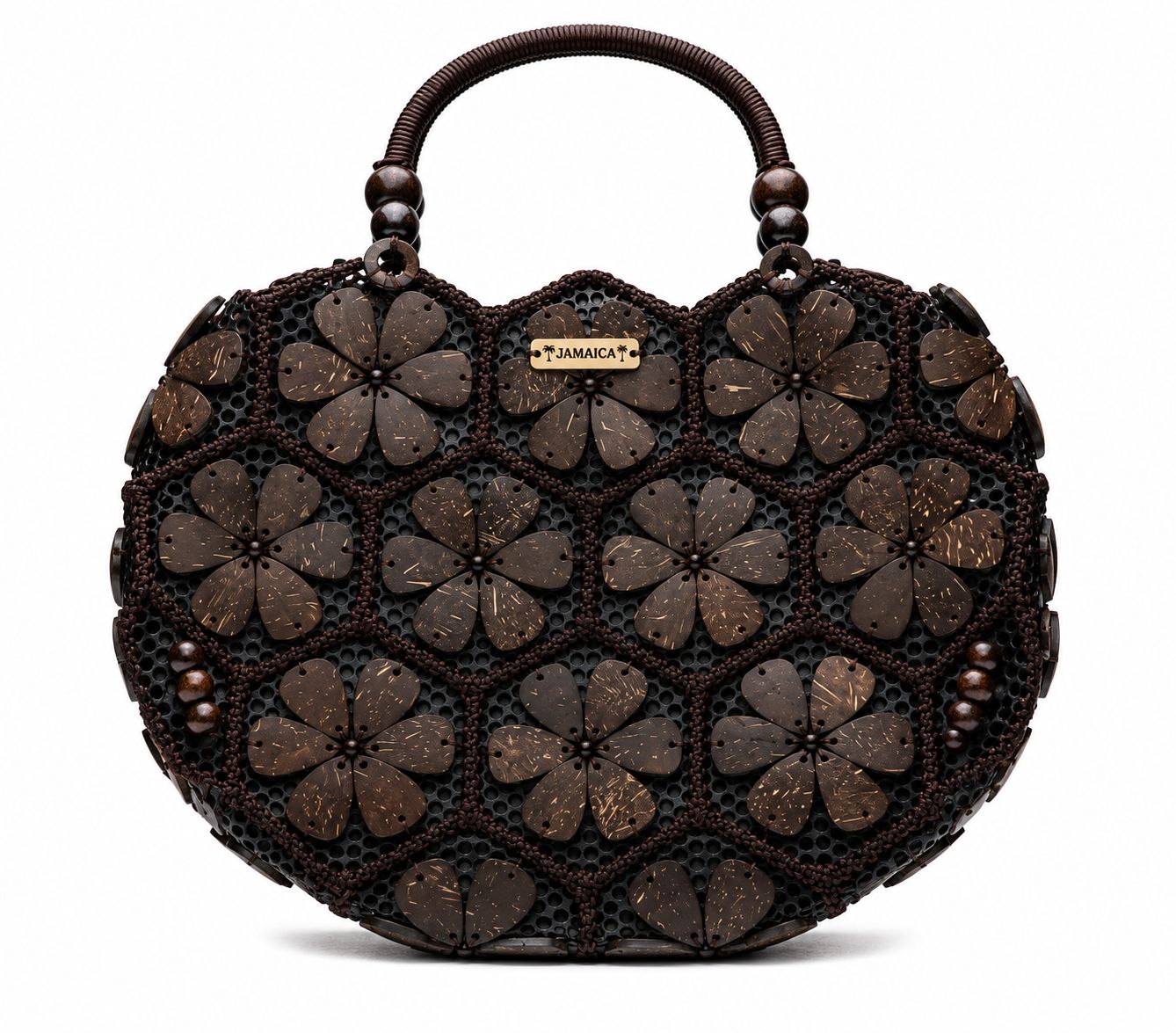 Island Artisan Wooden Tote Bag