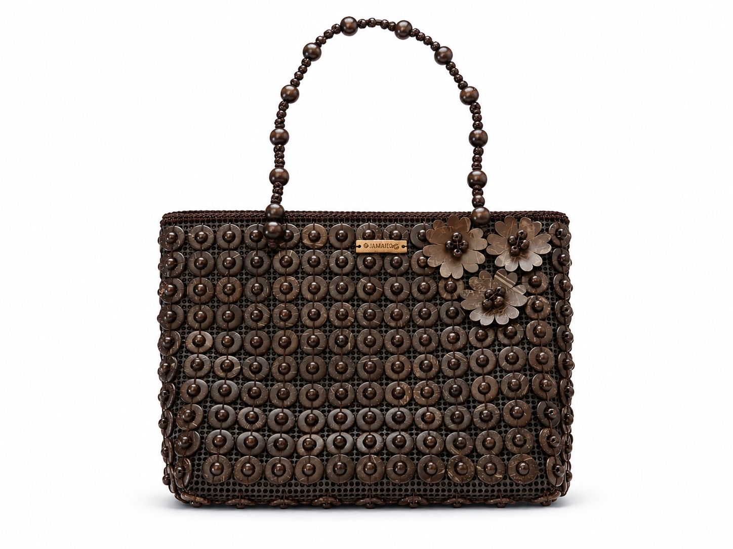 Island Artisan Wooden Tote Bag