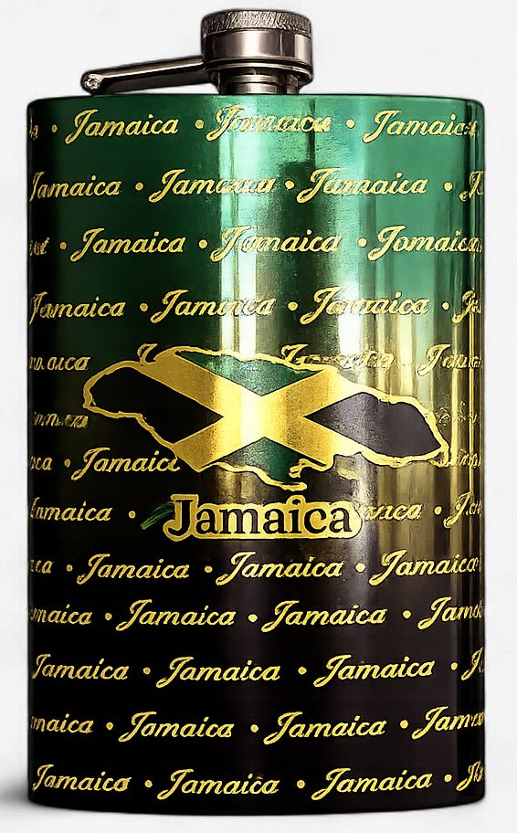 Jamaican Foil Flasks (8oz &amp; 9oz)