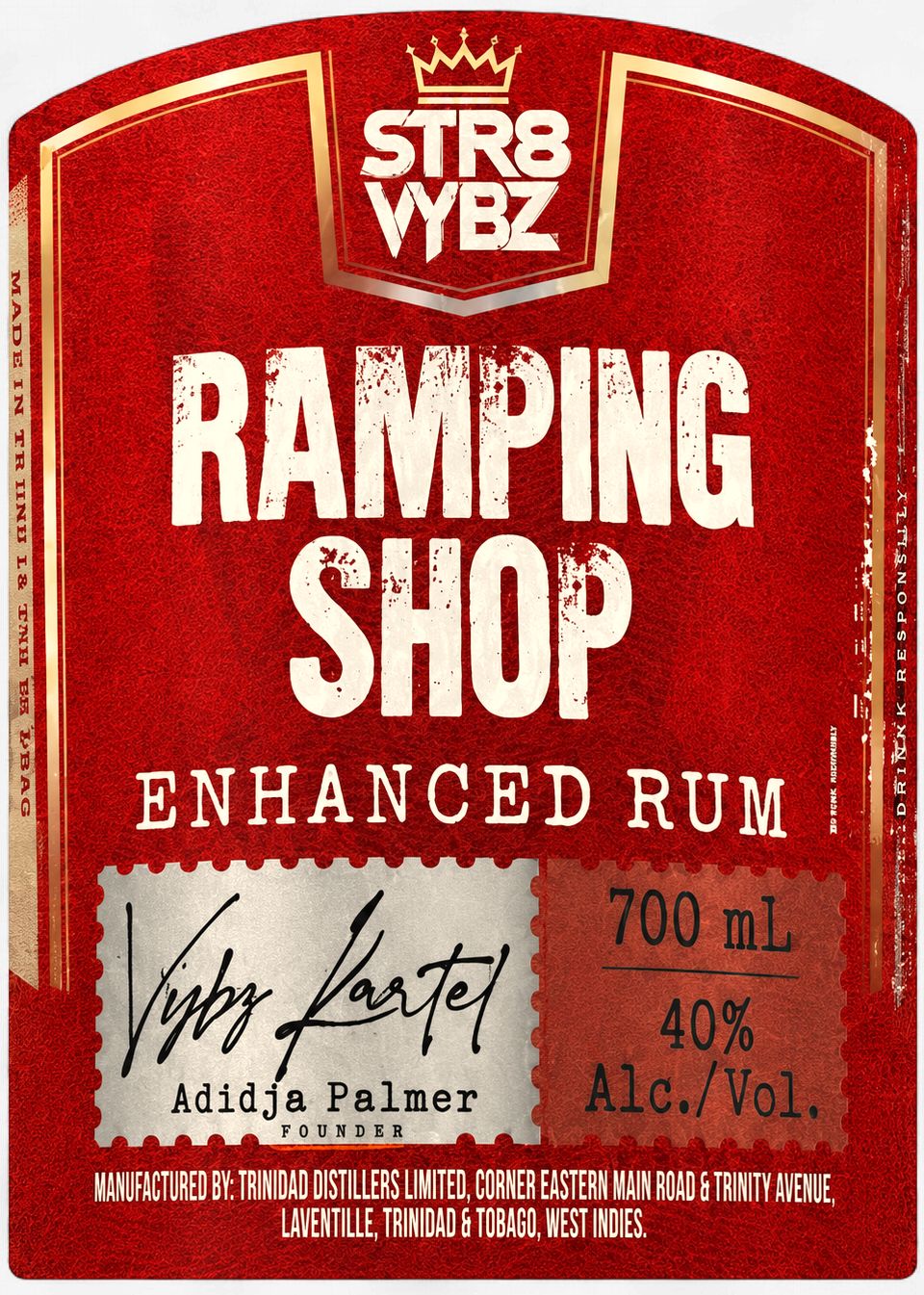 Str8 Vybz Ramping Shop Enhanced Rum (700ml)