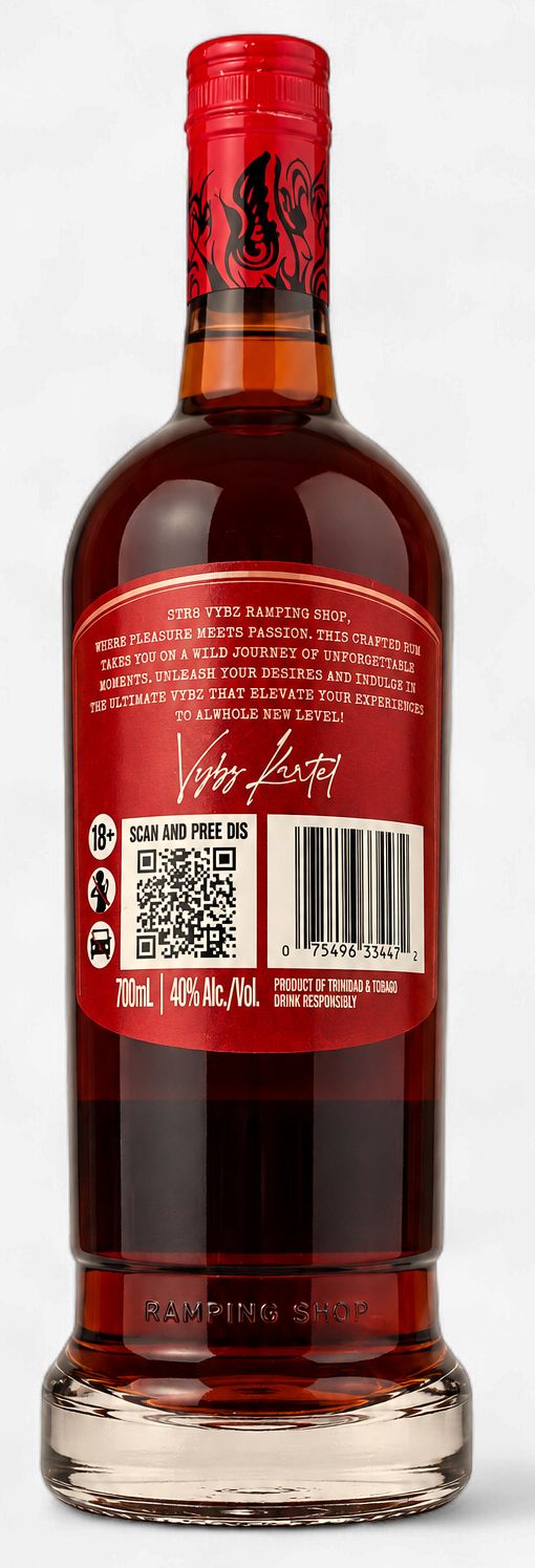 Str8 Vybz Ramping Shop Enhanced Rum (700ml)