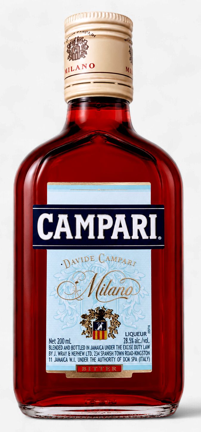 J. Wray &amp; Nephew Campari (200ml &amp; 1L)