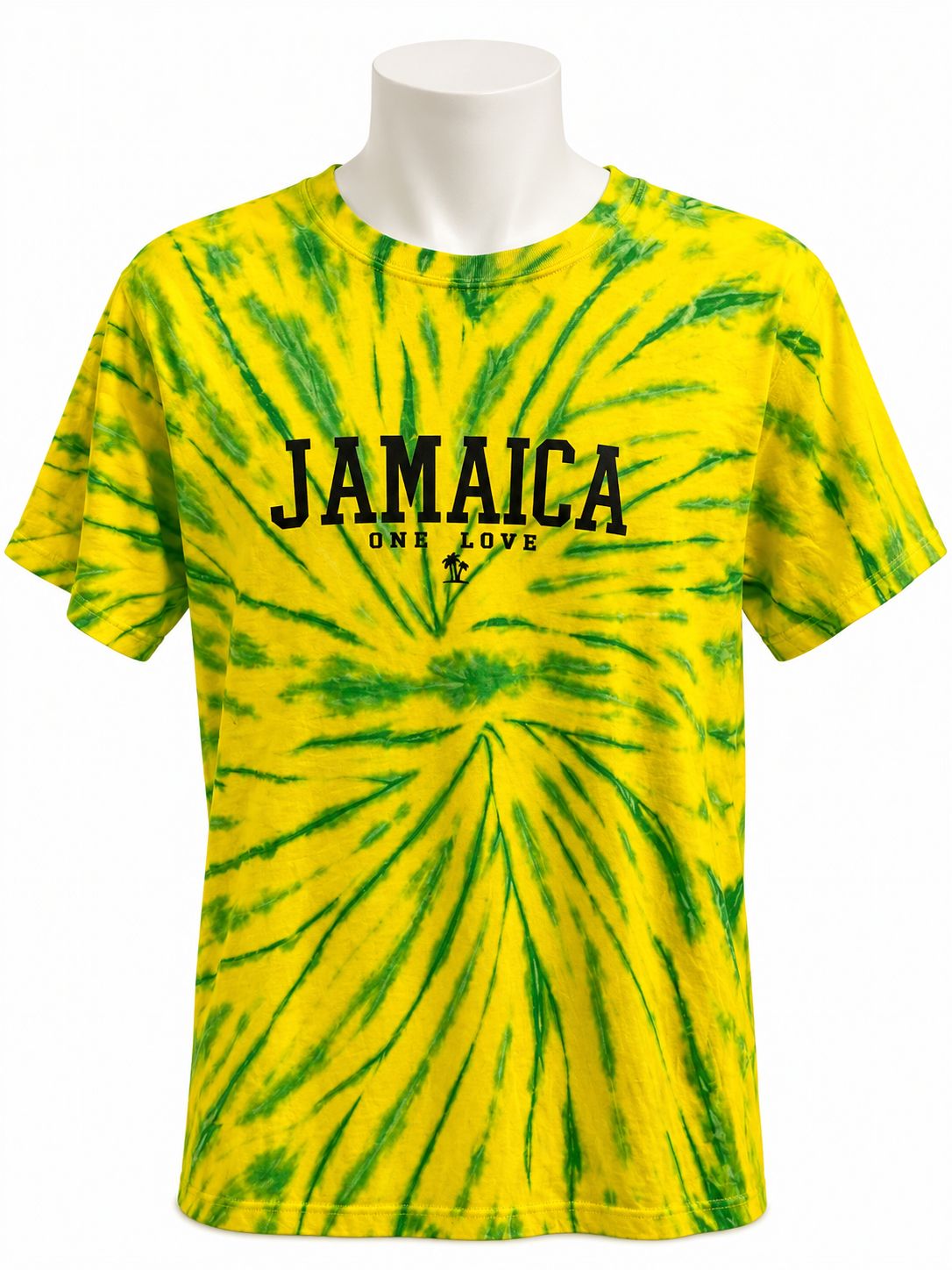 Jamaica Tie-Dye Vibes Collection, Design: Yellow &amp; Green (Sml)