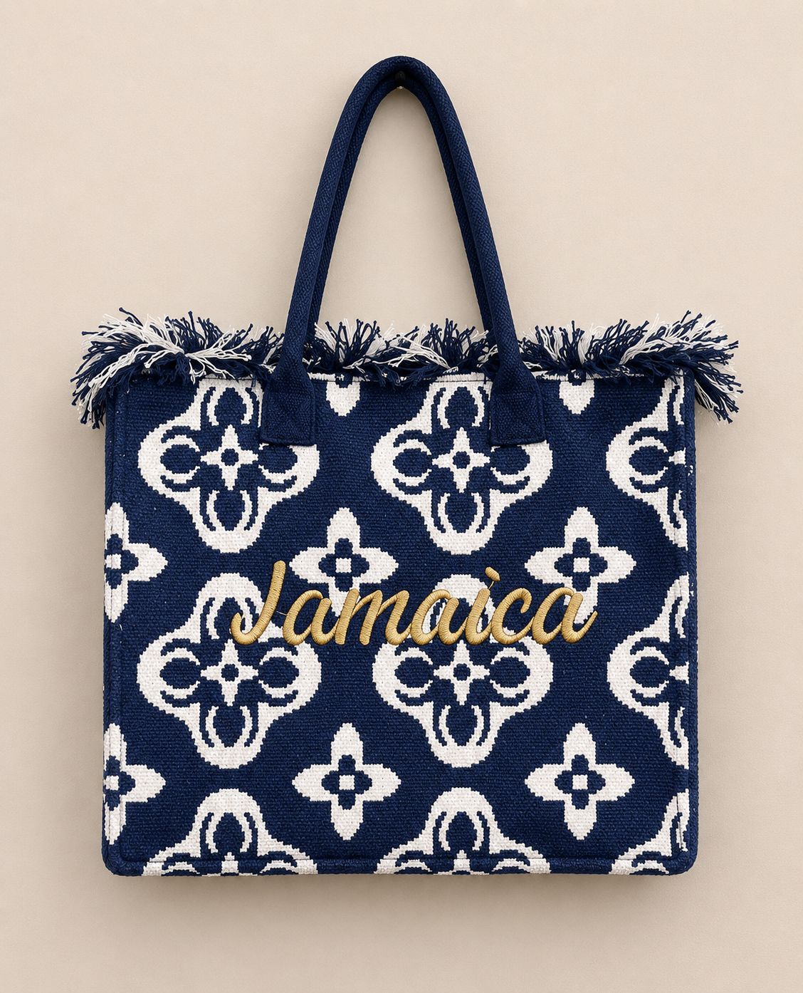 Jamaica Collection Fringe Tote Bags