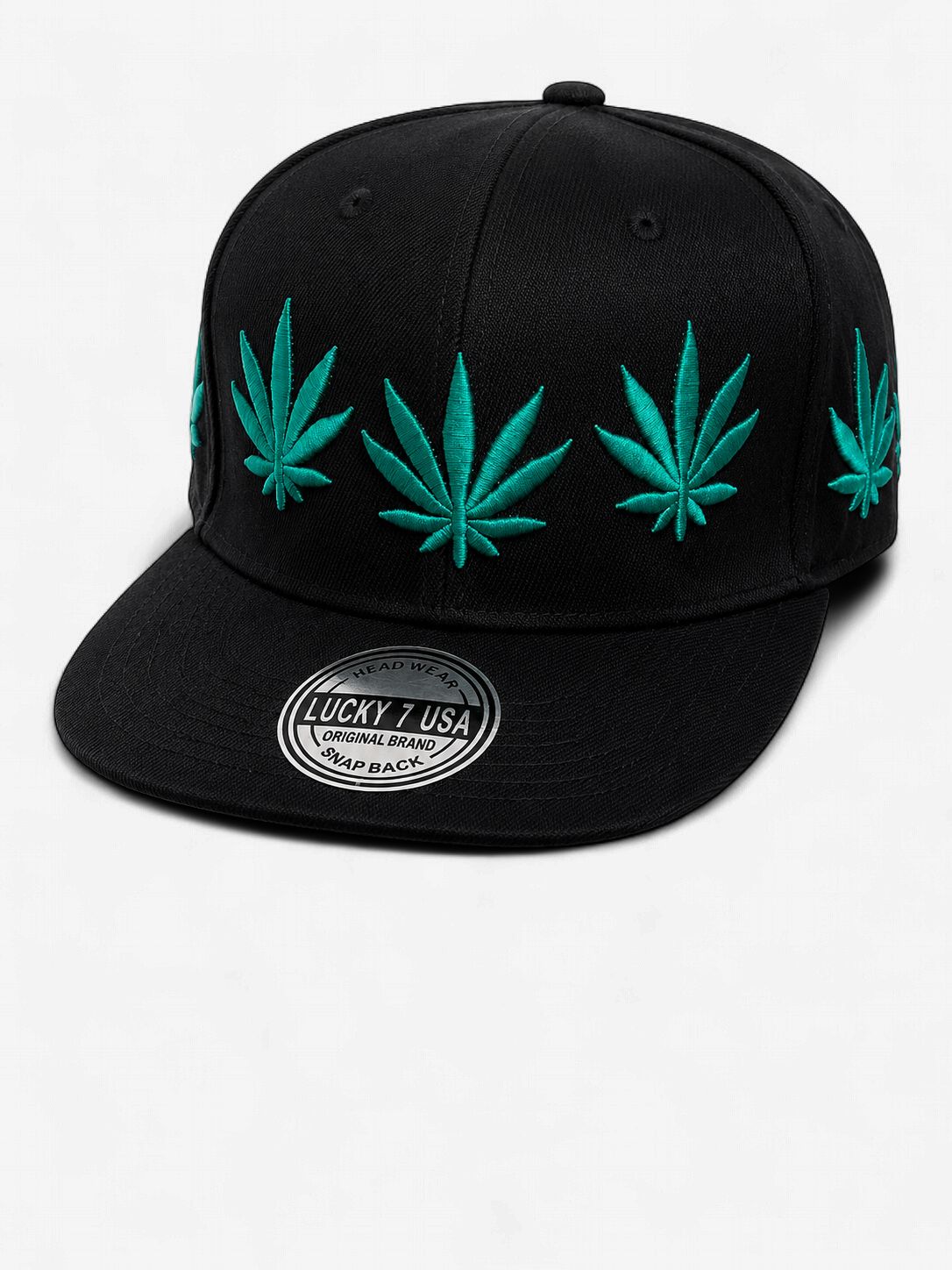 Emerald Leaf Premium Snapback Cap