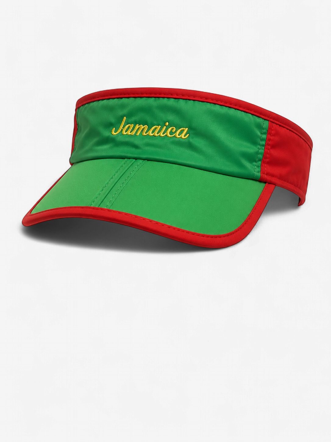 Jamaica Tropical Sun Visor, Color: Red &amp; Green