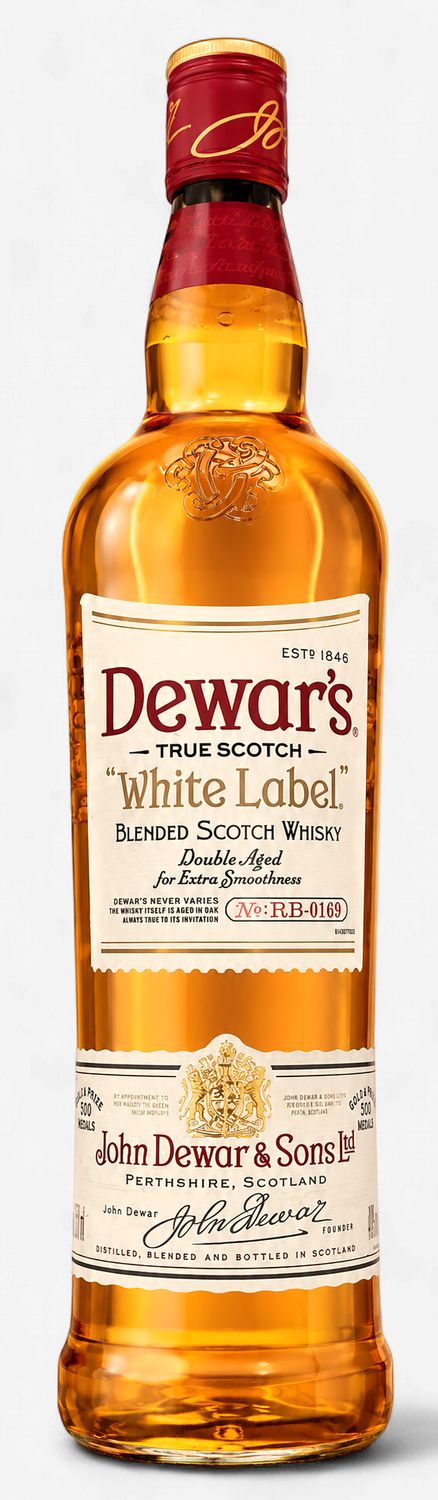 Dewar White Label Scotch Whiskey (750ml)