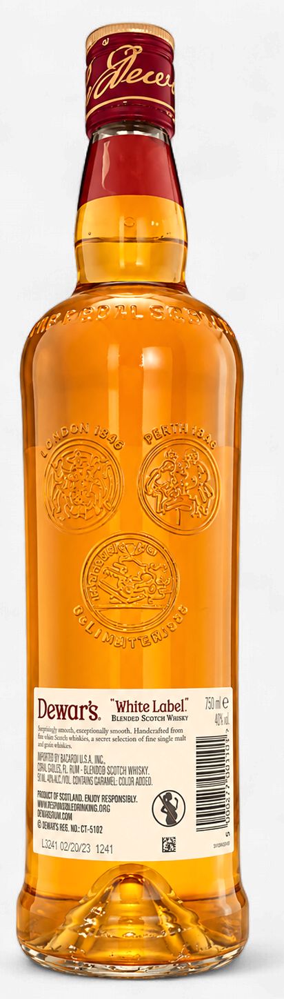 Dewar White Label Scotch Whiskey (750ml)