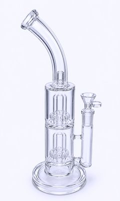 Pulsar Dual-Chamber Glass Recycler Water Pipe
