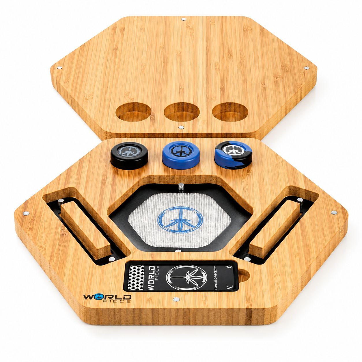 World Piece Oil Bamboo Tray