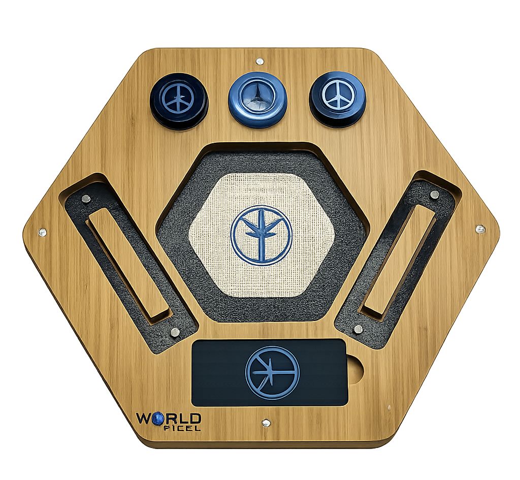 World Piece Oil Bamboo Tray