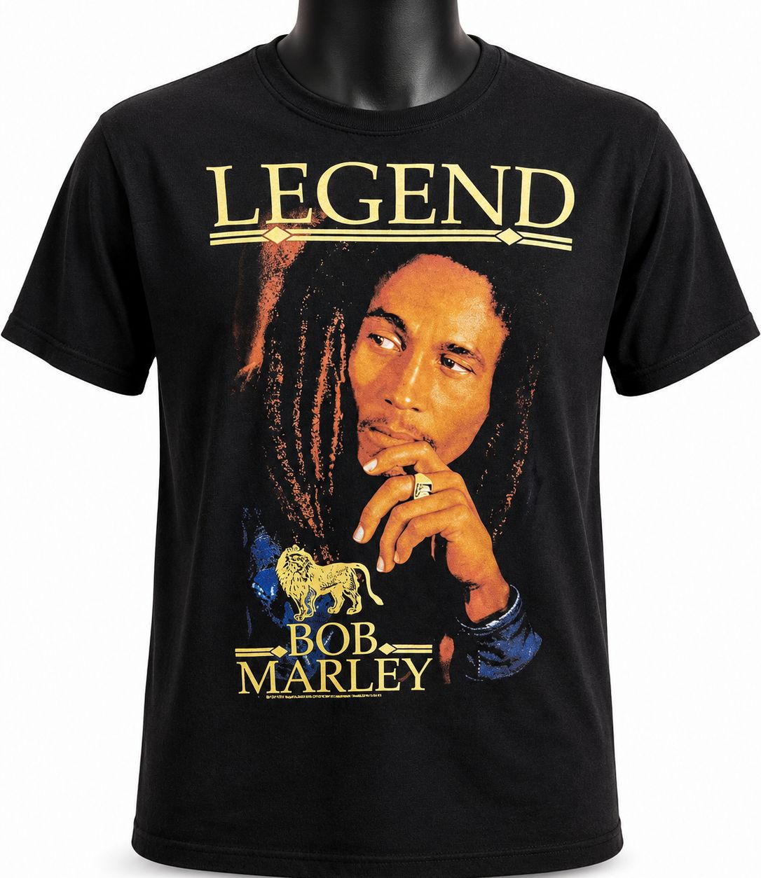Bob Marley "Legend" Portrait Graphic T-Shirt, Size: S