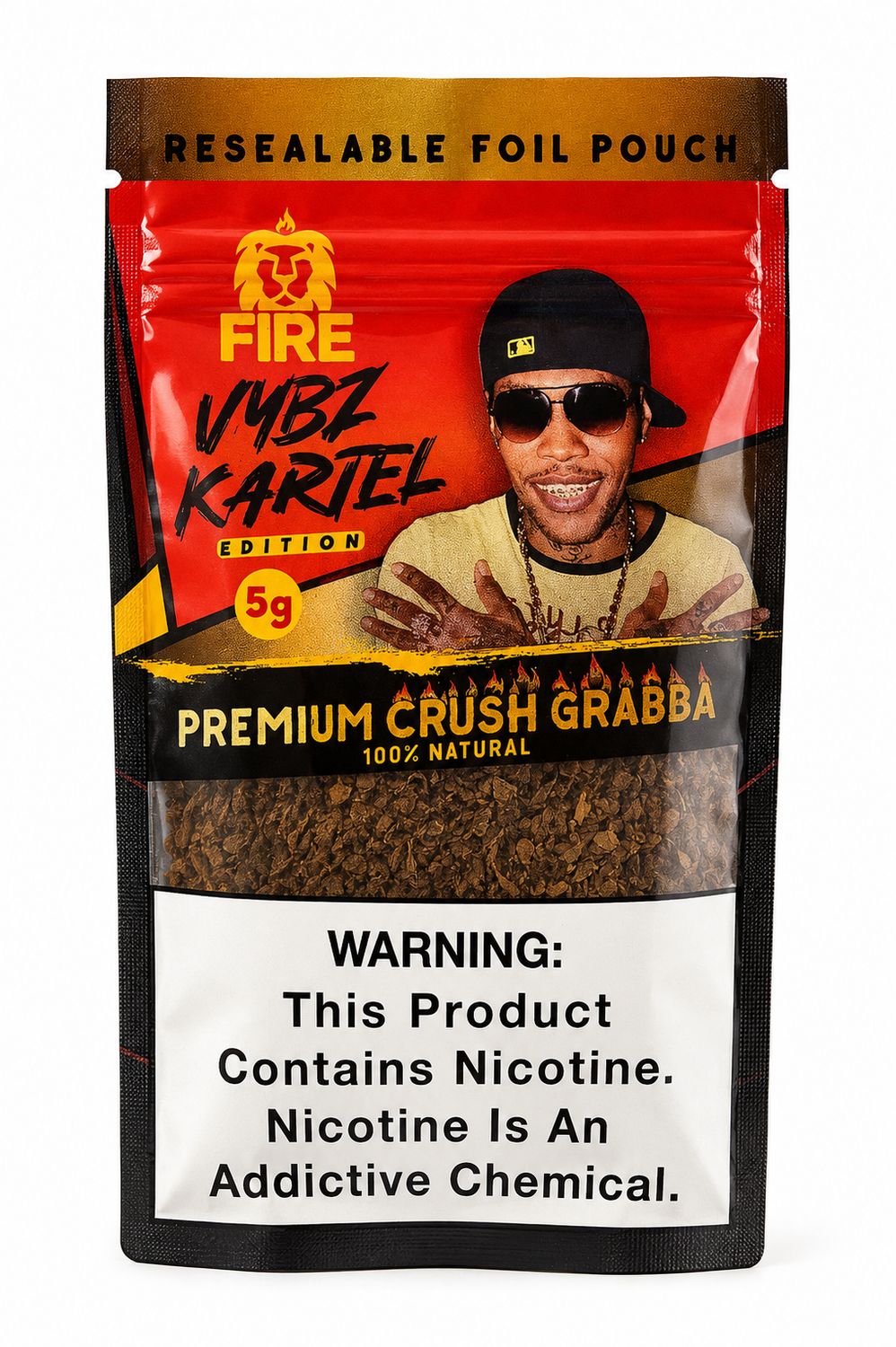 Fire Vybz Kartel Edition Premium Crush Grabba – 5g