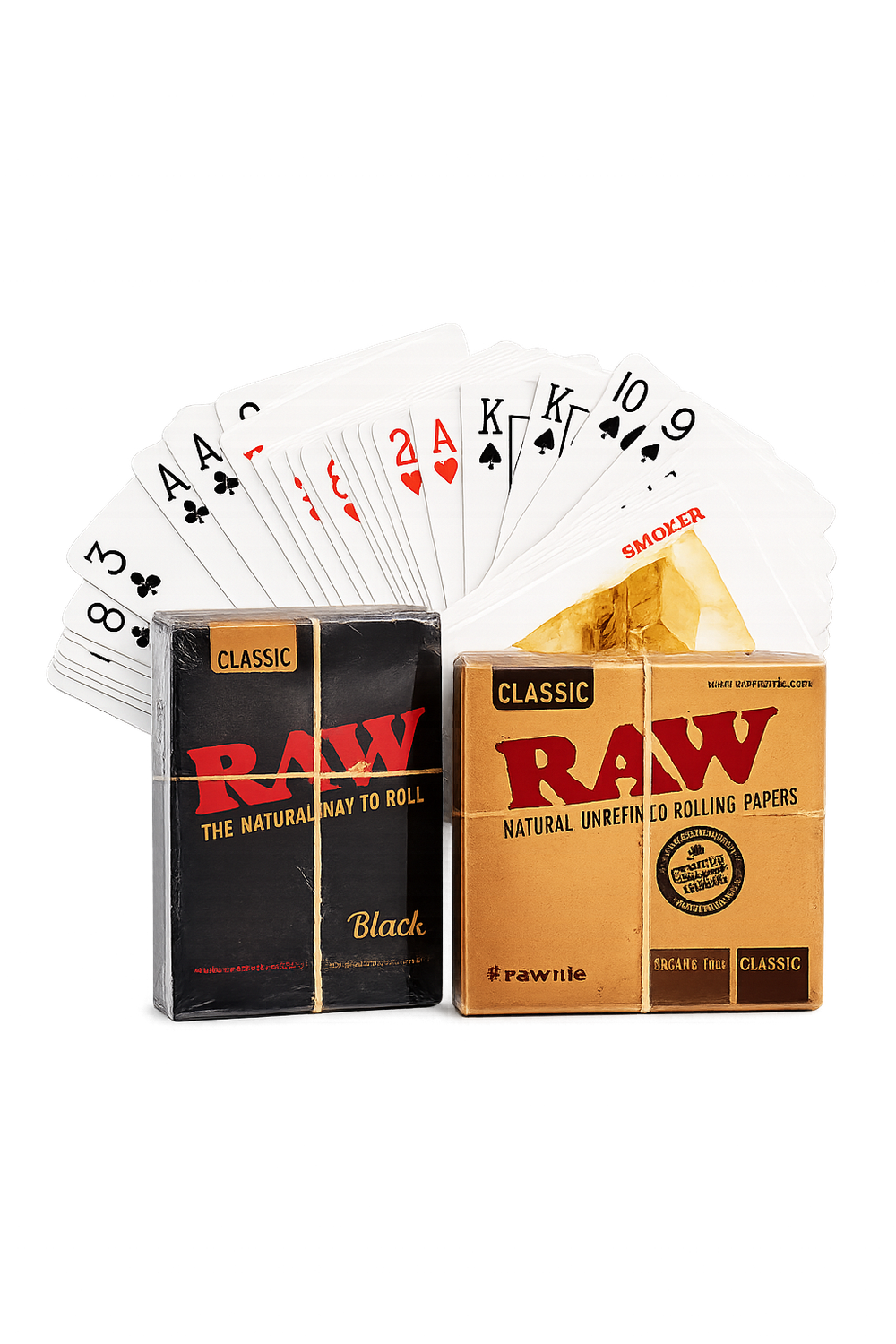 RAW Classic Playing Cards – Black &amp; Natural Edition