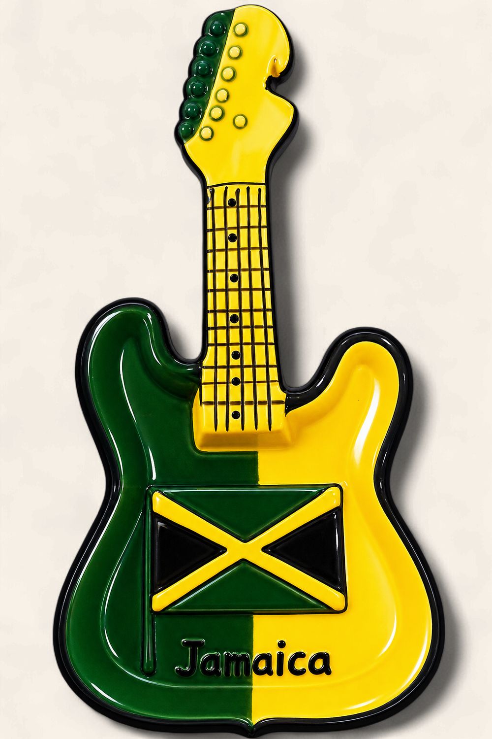 Jamaica Guitar-Shaped Ashtray