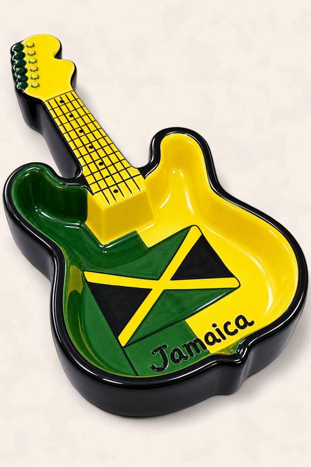 Jamaica Guitar-Shaped Ashtray