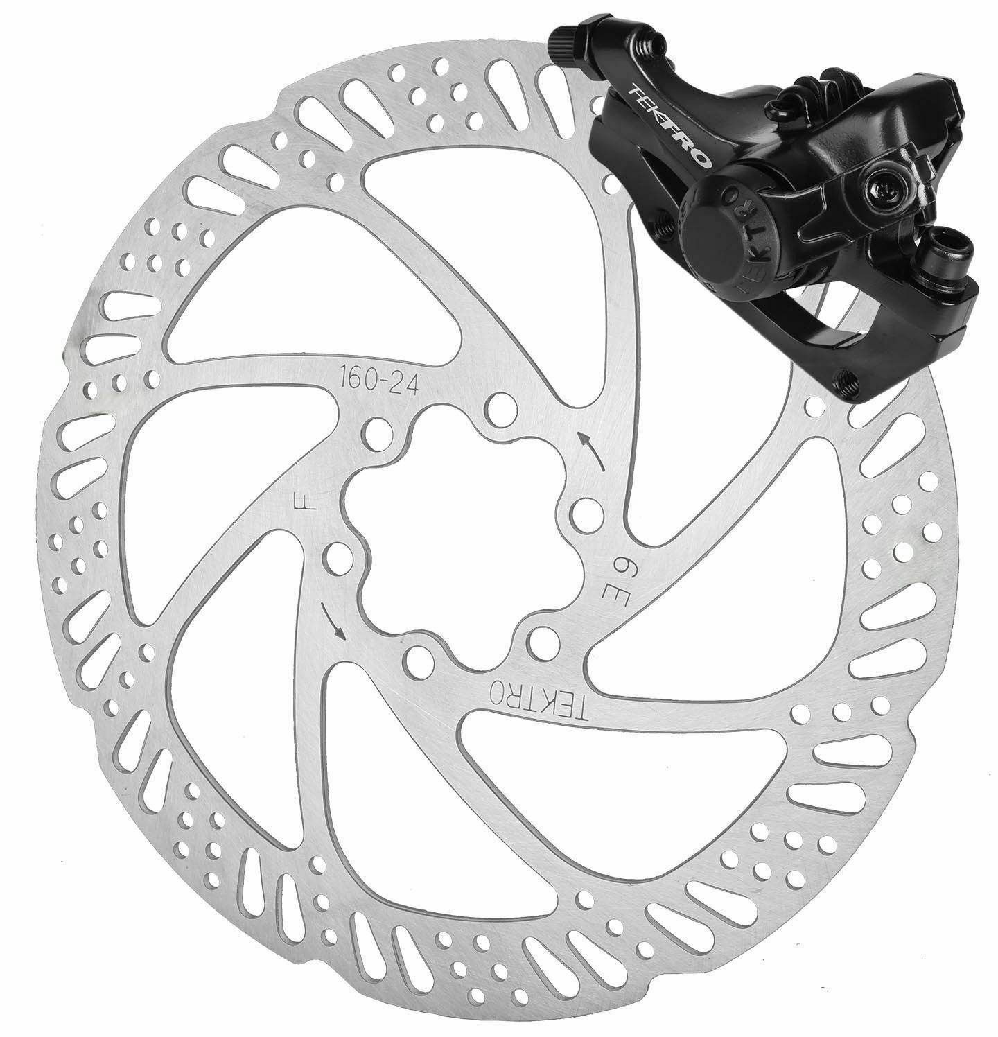 Tektro MD-M280 Rear Disc Brake Caliper w/ Adapter &amp; Rotor - 20" Element - V1 and V2