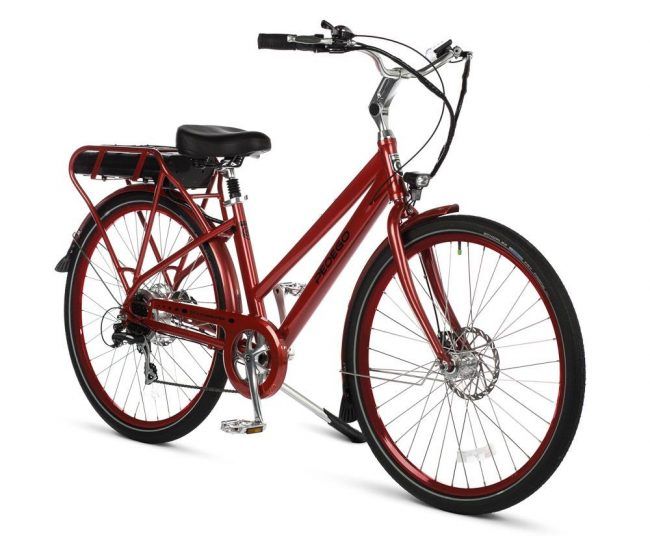 Pedego City Commuter Classic V4 - Maroon (Gloss) w/ Maroon (Gloss) Rims (BIKE ONLY) 28"