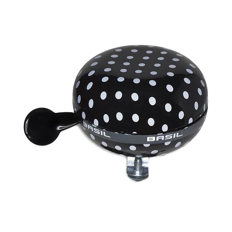BASIL BIG BELL POLKADOT WHITE/BLACK: WHITE/BLACK