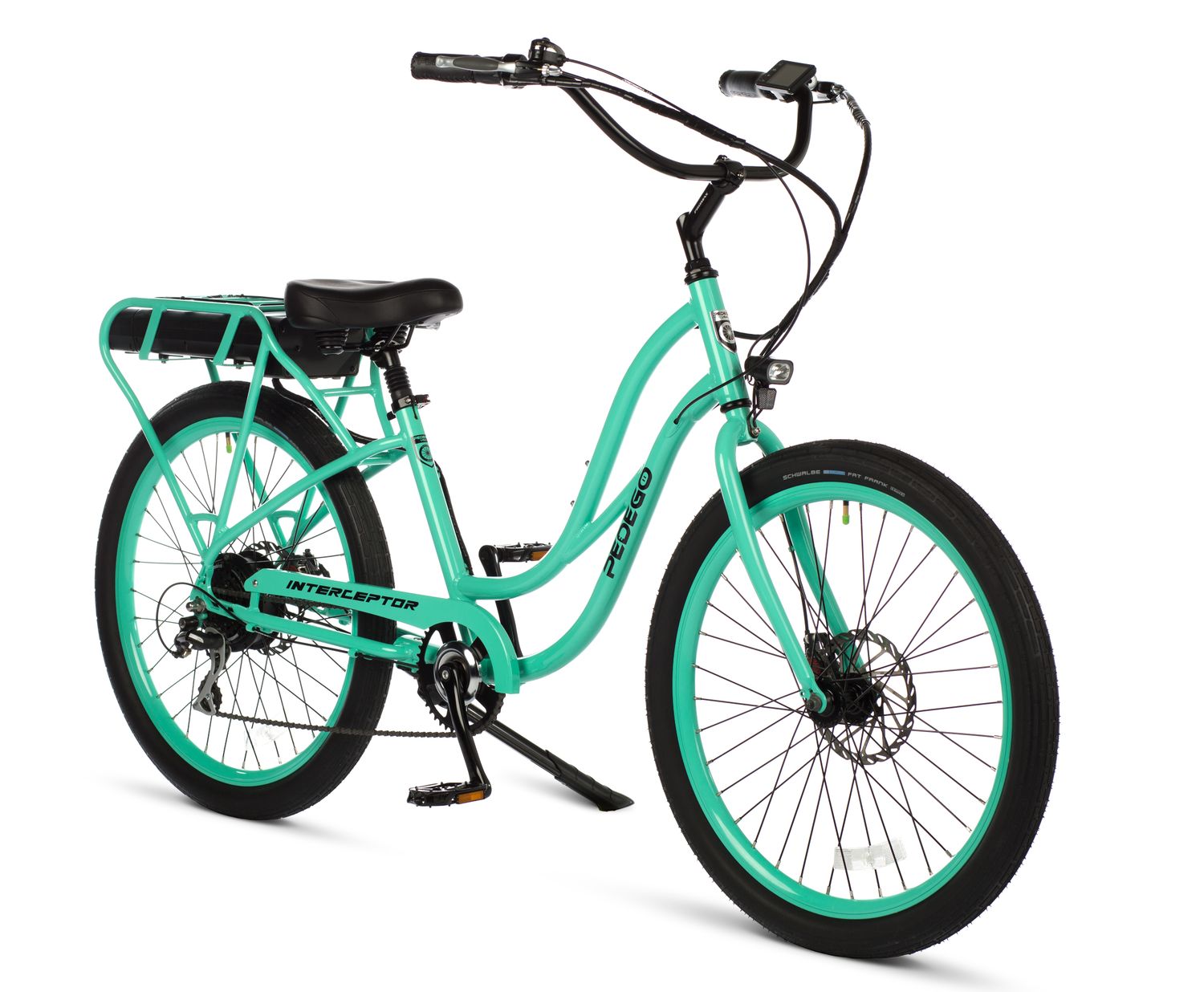 Pedego Interceptor Step Thru V4 - Seafoam w/ Seafoam Rims (BIKE ONLY) 26"