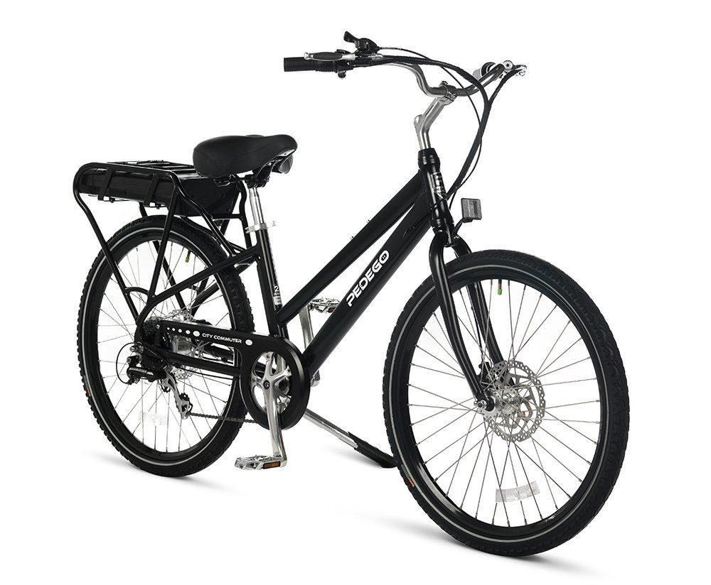 Pedego City Commuter Step Thru P749 - Black w/ Black Rims (BIKE ONLY) 28"