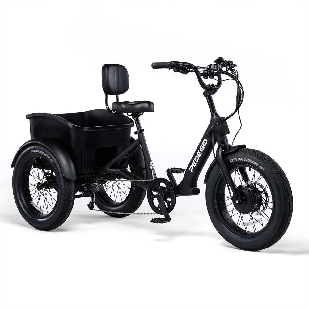 Pedego Fat Tire Trike - Matte Black 20"