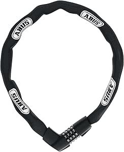 Abus, Tresor 1385, Chain Lock, Combo, 7mm, 110cm, 3.6', Black